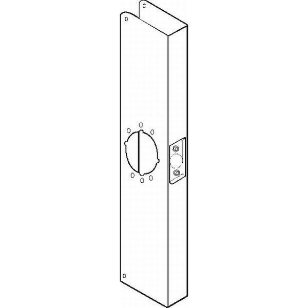 Don-Jo 20" Classic Wrap Around with 2-3/4" Backset and 1-3/4" Door CW20PB - main